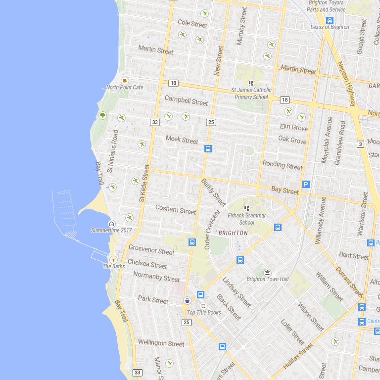 Map showing the Kay & Burton Bayside office location