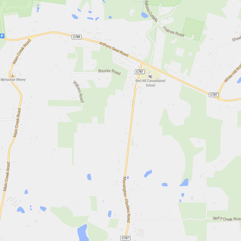 Map showing the Kay & Burton Red Hill office location