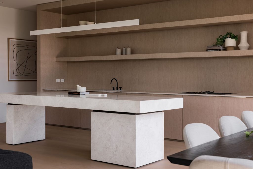 Dark kitchen interior
